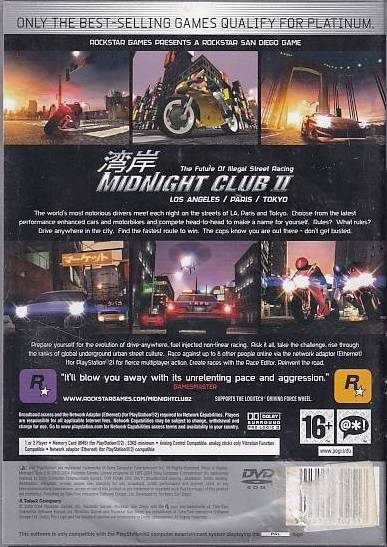 Midnight Club II - PS2 - Platinum (Genbrug)